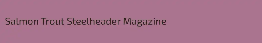 Salmon Trout Steelheader Magazine